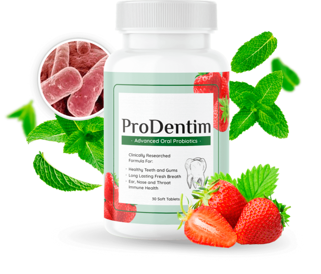 ProDentim supplement for oral health improvement, probiotic dental formula for gums and teeth support